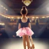 Balletplakat med ballerina på scene