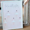 Balletplakat med de fem positioner