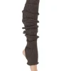 Benvarmere ribstrik brun 65 cm Seré