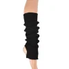 Benvarmere ribstrik sort 65 cm Seré