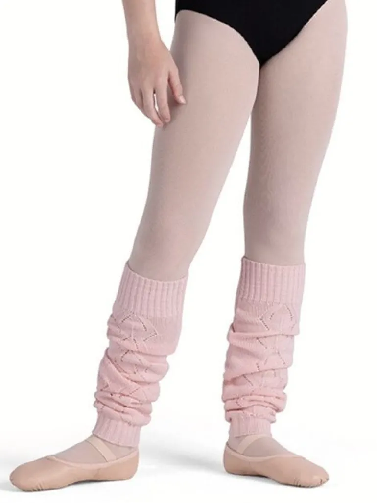 Bloch benvarmere 45 cm til børn - rosa