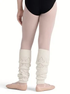 Bloch benvarmere til børn 45 cm - off white