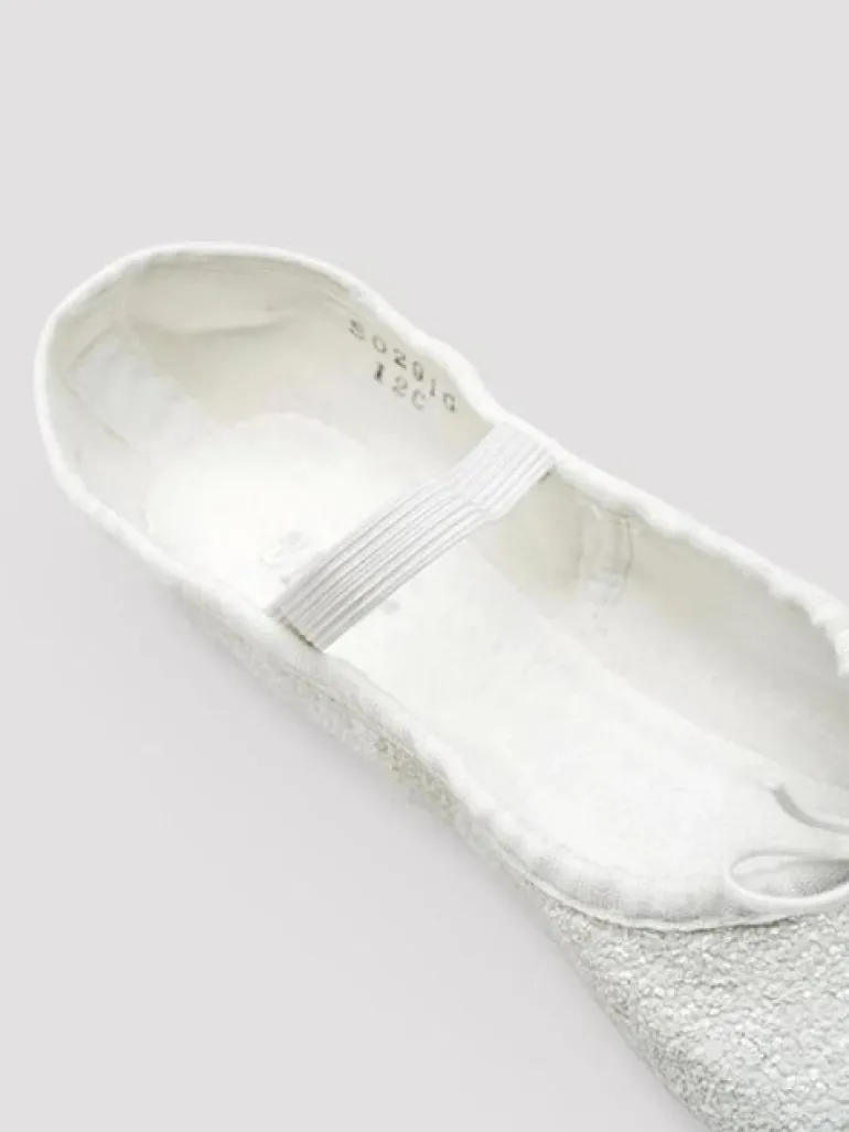 Bloch hvid skind glimmer balletsko