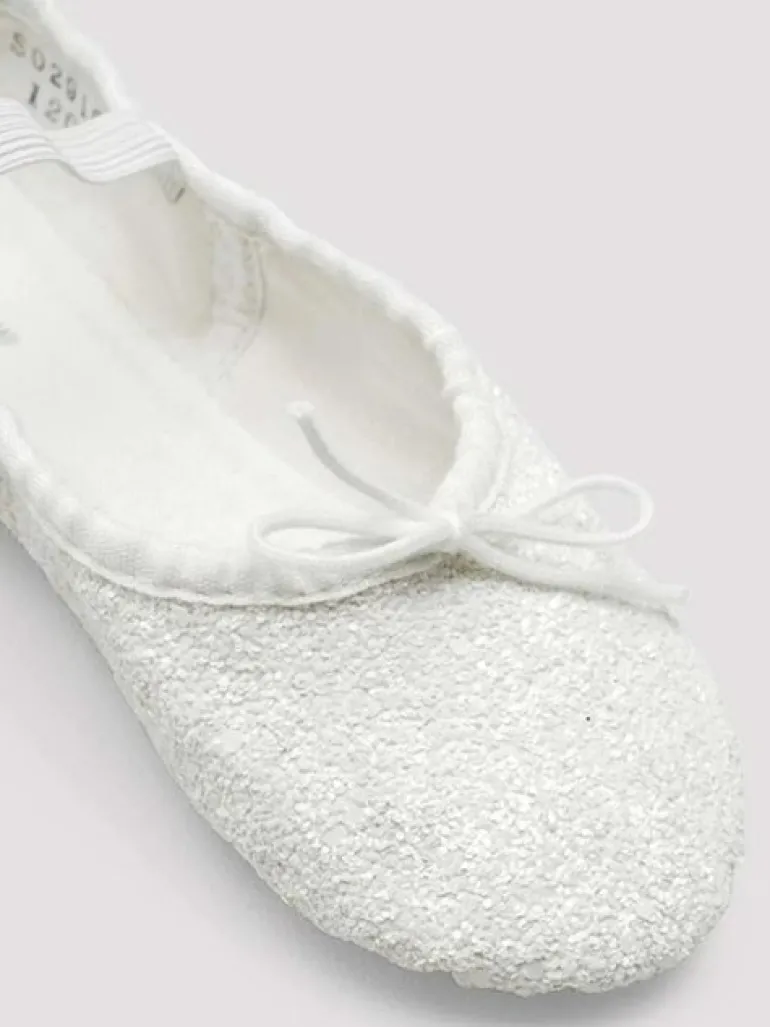 Bloch hvid skind glimmer balletsko