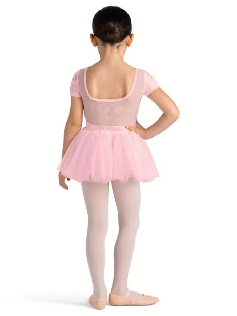 Bloch rosa tutu med korte ærmer og velour
