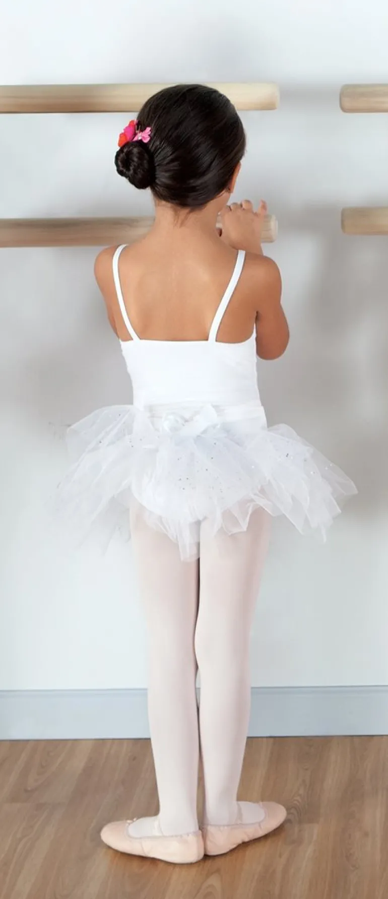 Capezio hvid dragt og tutu skørt i et
