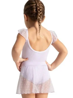 Capezio lys lavendel dragt med flæse ærmer til piger