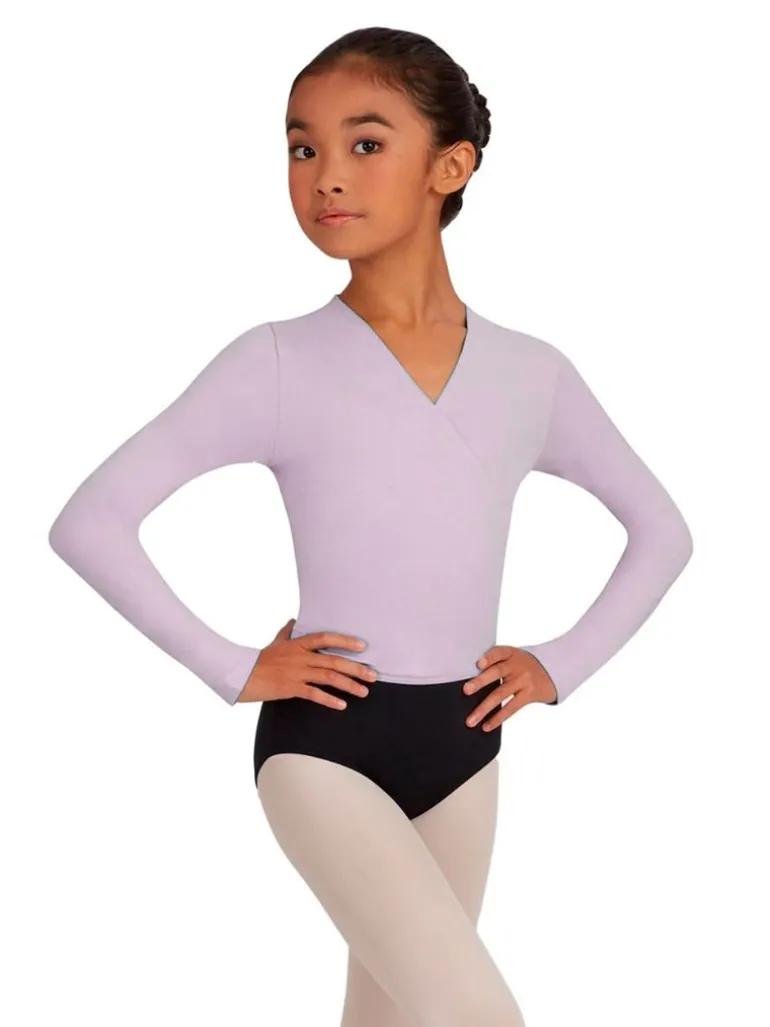 Cross-over lyselilla overdel til piger Capezio