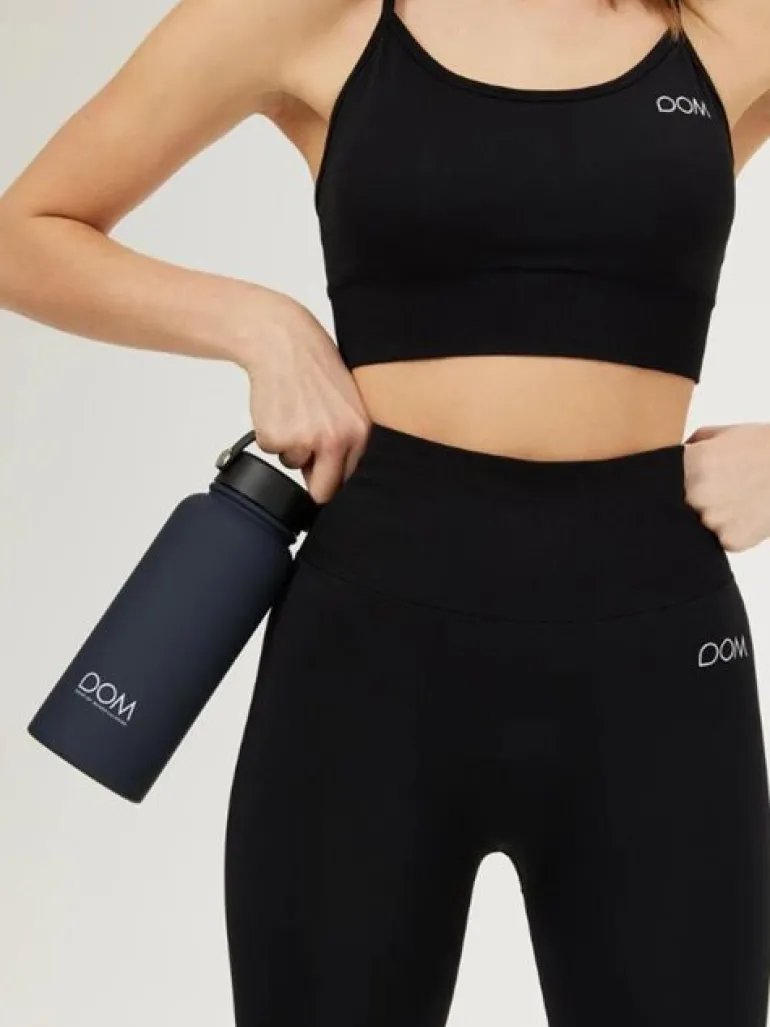 Drop of Mindfulness drikkeflaske 1000 ML mørkeblå