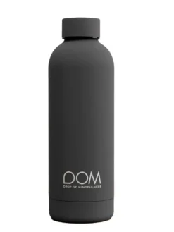 Drop of mindfulness drikkeflaske 500ml mat grå
