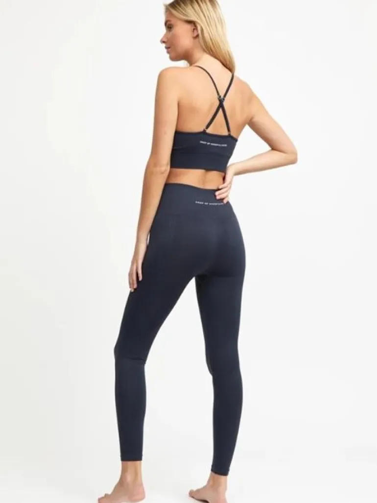 Drop of mindfulness mørkeblå seamless leggings