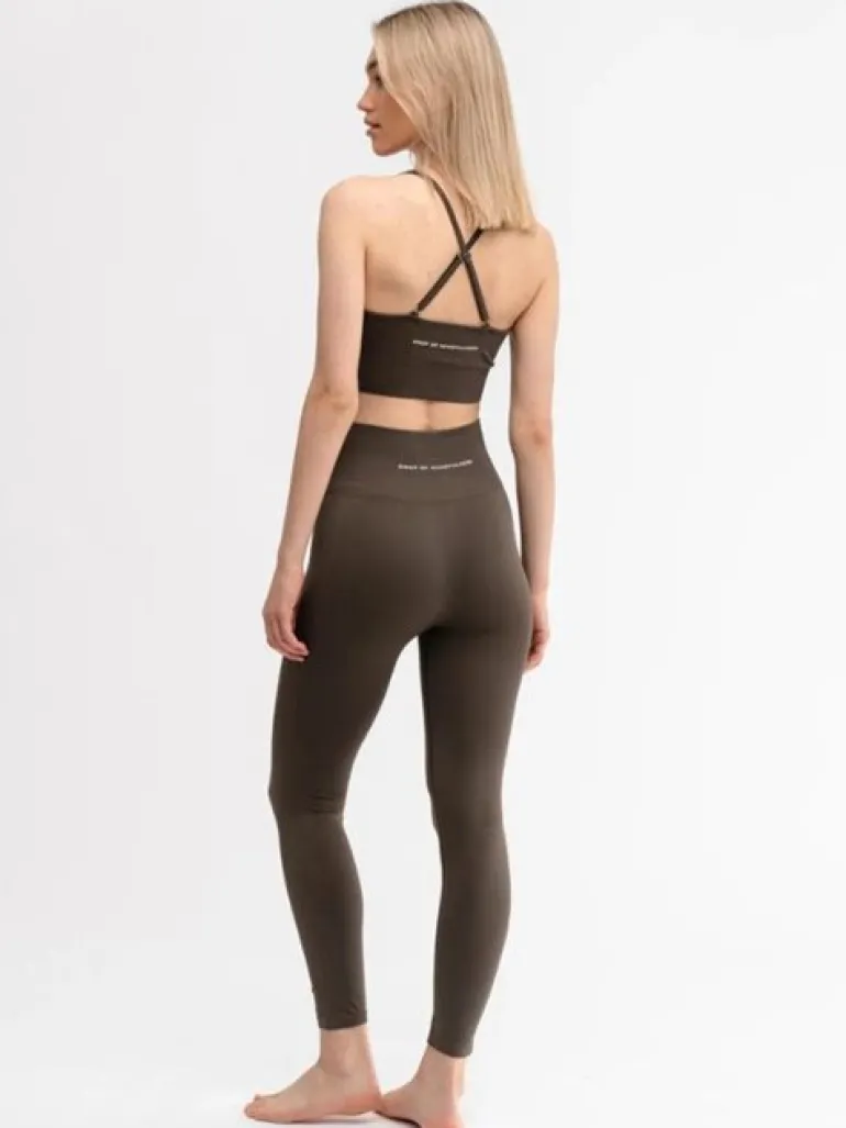 Drop of mindfulness seamless sports top olivengrøn