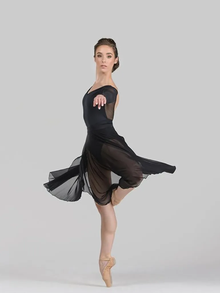 Flot sort langt balletskørt fra BalletRosa