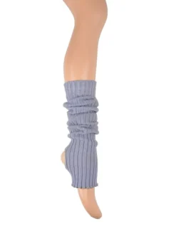 Grå benvarmere til ballet og dans - 60 CM