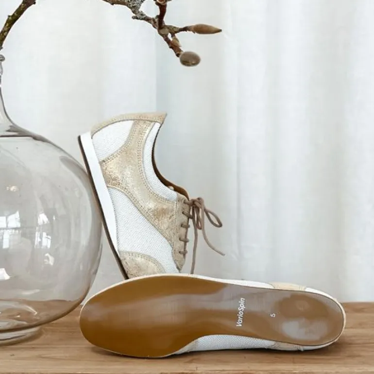 Guld dansesneakers vario pro med fuld sål