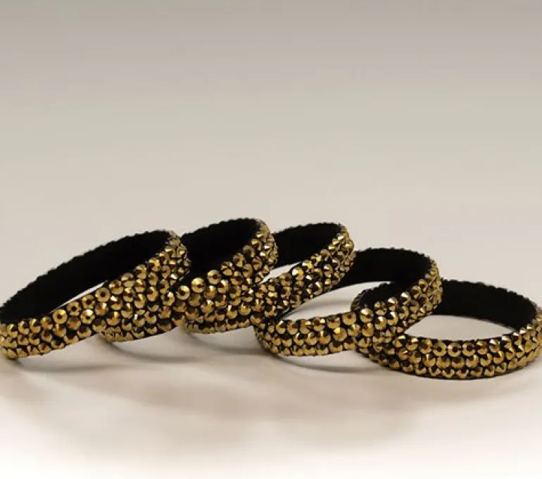 Guld rhinsten armbånd