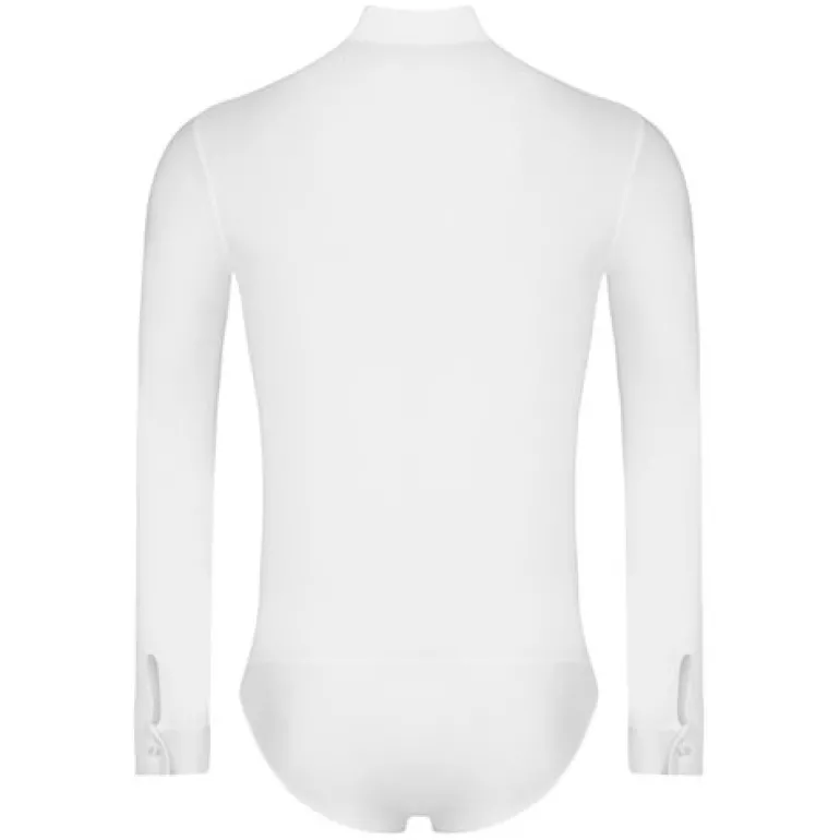 Hvid body skjorte til herrer - Ready4dance