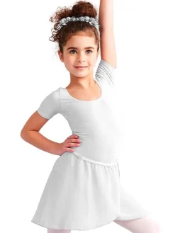Hvid chiffon skirt piger Capezio