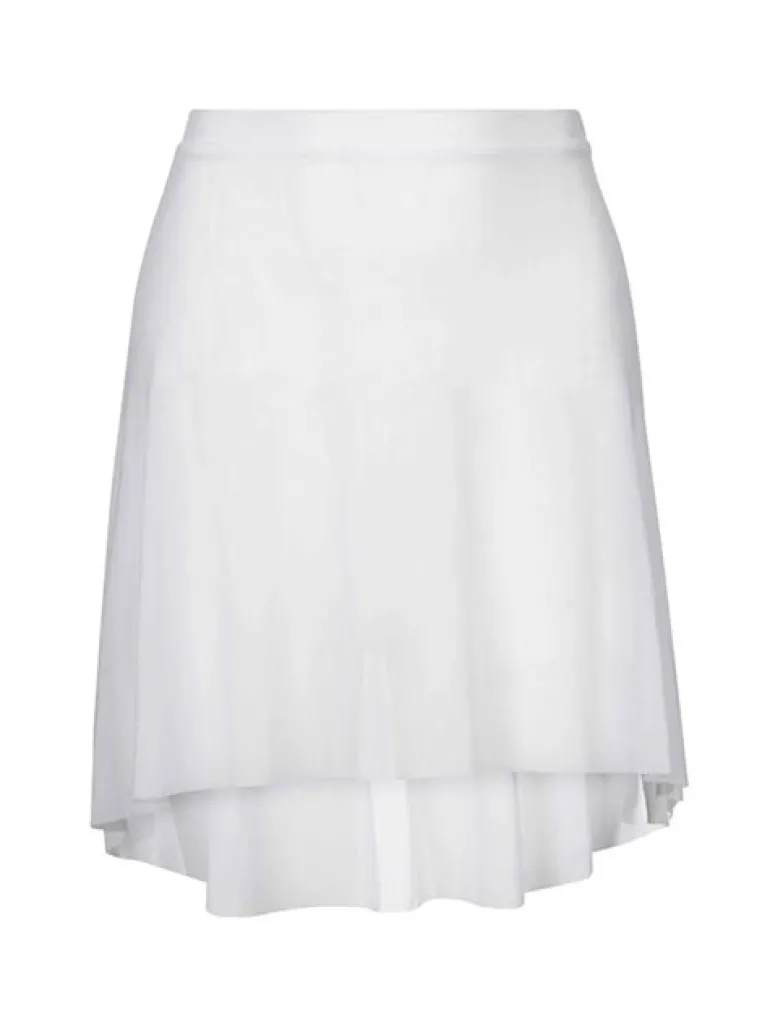Hvidt pull on mesh skørt fra Mara Dancewear