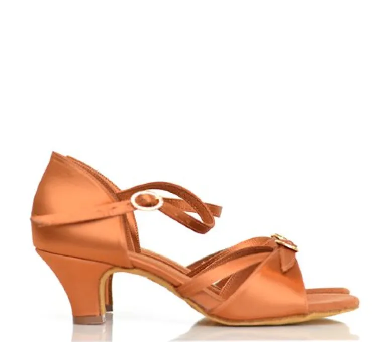 International dansesko Natasha dark tan satin junior