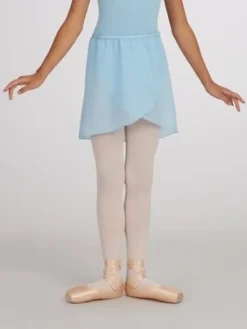 Lyseblå chiffon skirt børn Capezio