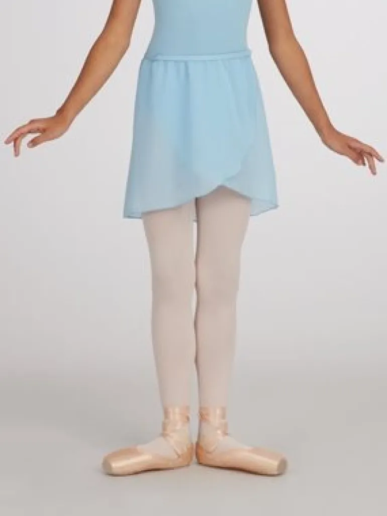 Lyseblå chiffon skirt børn Capezio