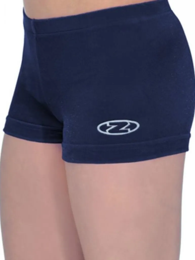 Navy basic velour shorts til piger gym The zone