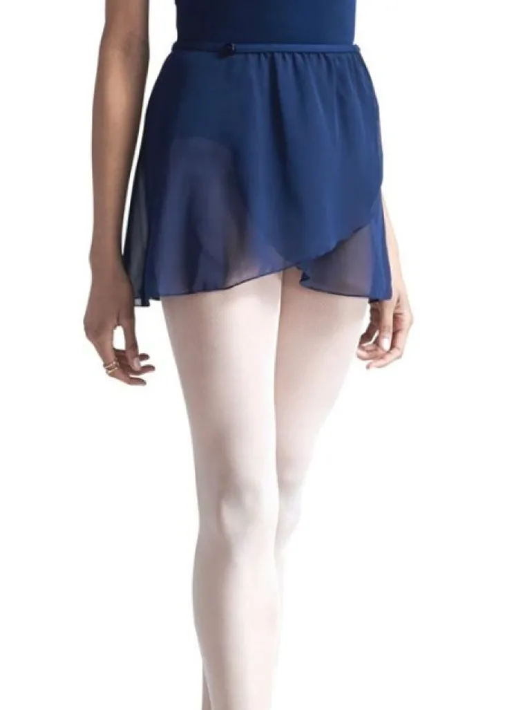 Navy chiffon skirt børn Capezio