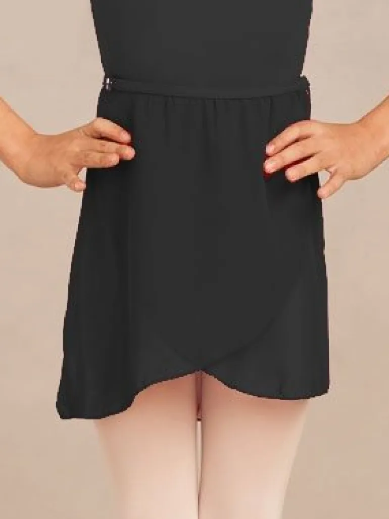 Navy chiffon skirt børn Capezio