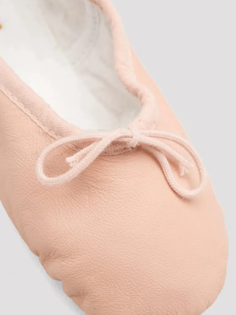 Rosa balletsko/springsko i skind m.fuldsål Bloch