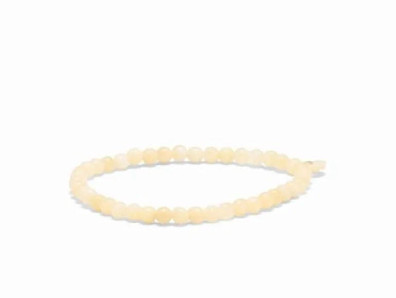SOÏ armbånd 4mm - gul jade