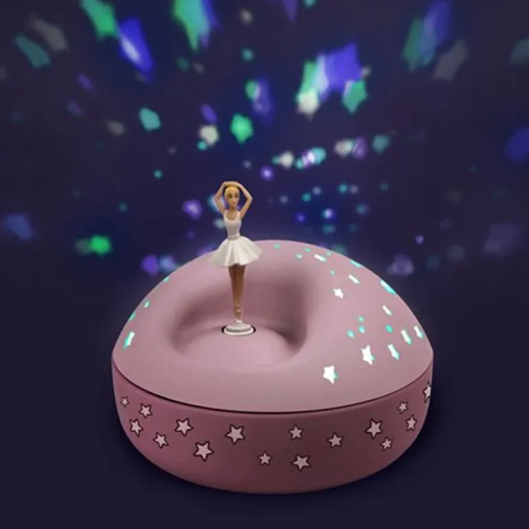 Stjerne projektor med musik og balletdanser.