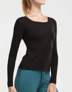 Temps danse sort bambus yogabluse
