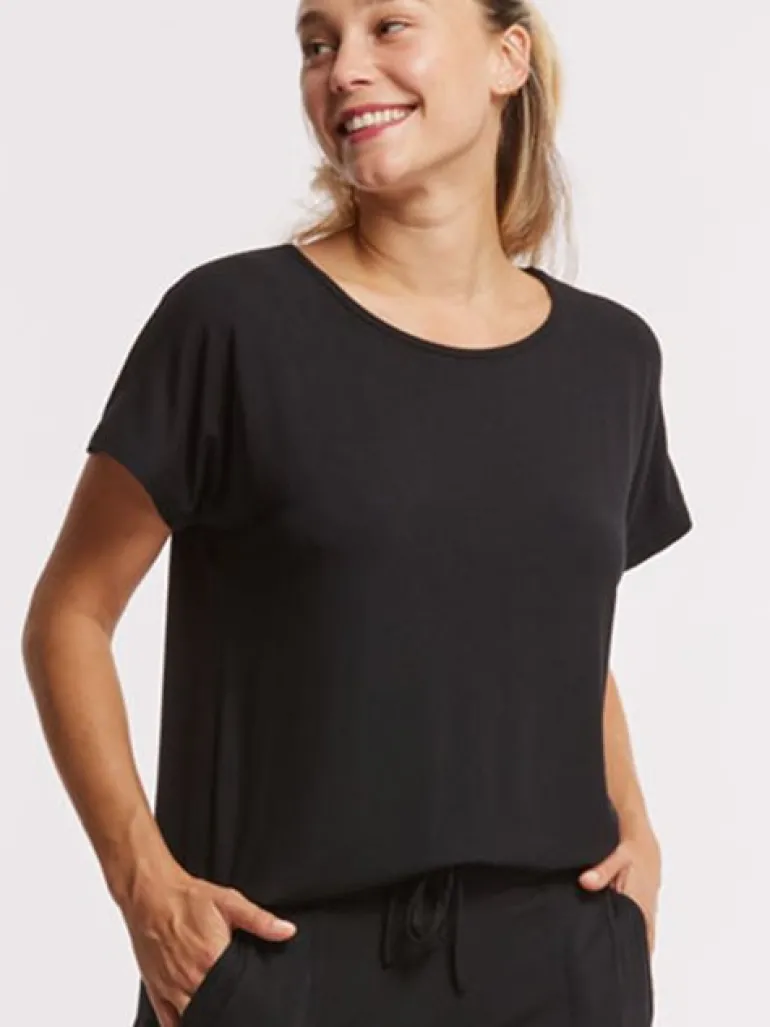 Temps danse sort bambus yogabluse