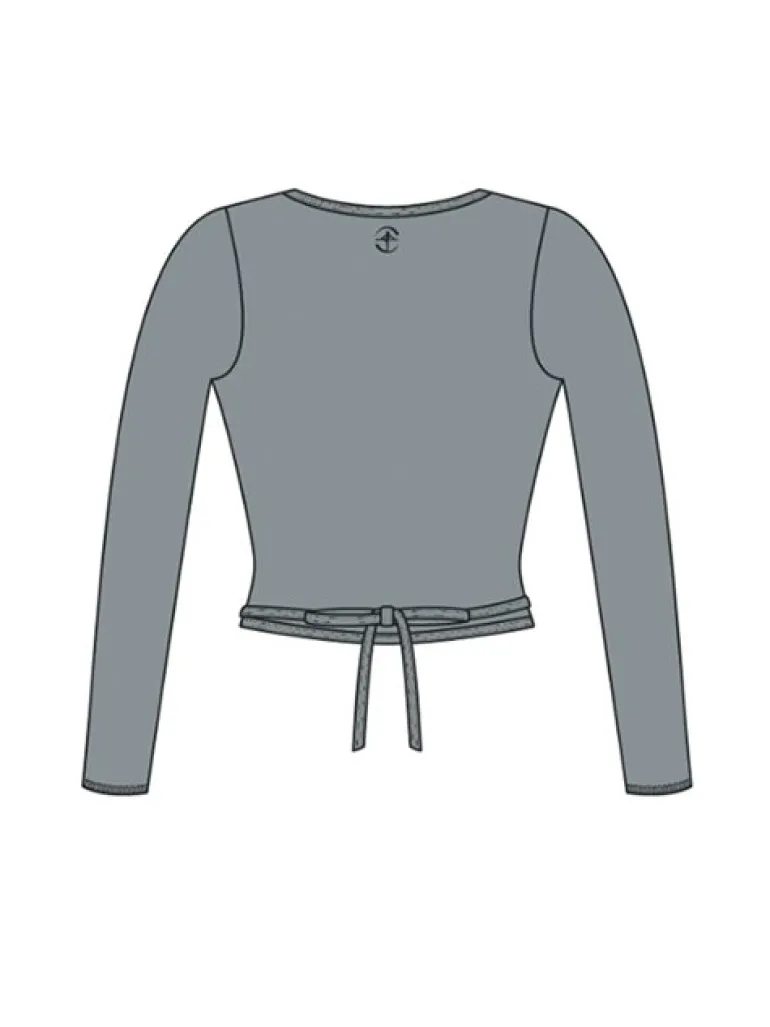 Wearmoi grå slå om overdel ballet og gymnastik