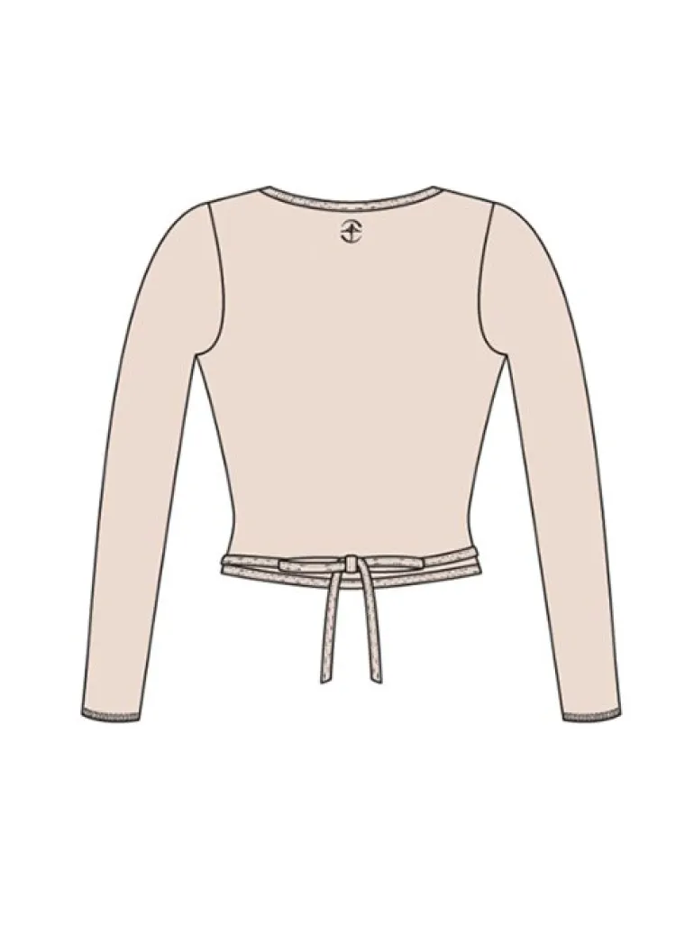 Wearmoi rosa slå om overdel ballet og gymnastik